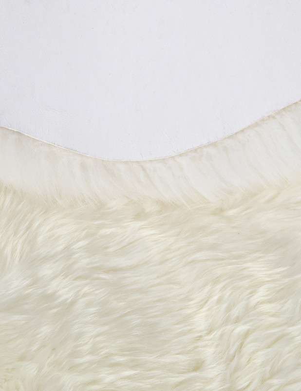 Ковер Sheepskin 195x190 - белый - Прямоугольник