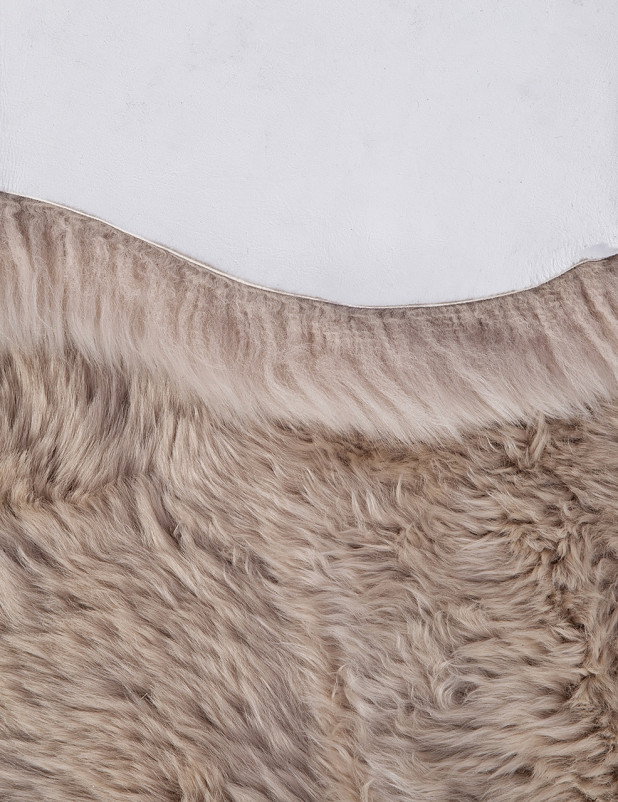 Ковер Sheepskin 195x190 - светло бежевый - Прямоугольник