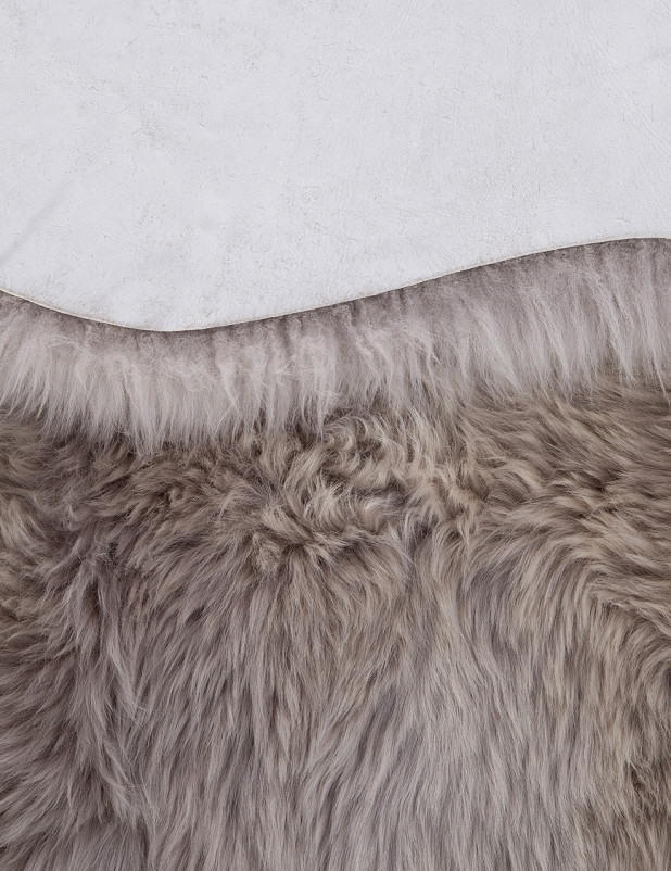 Ковер Sheepskin 195x190 - темно бежевый - Прямоугольник