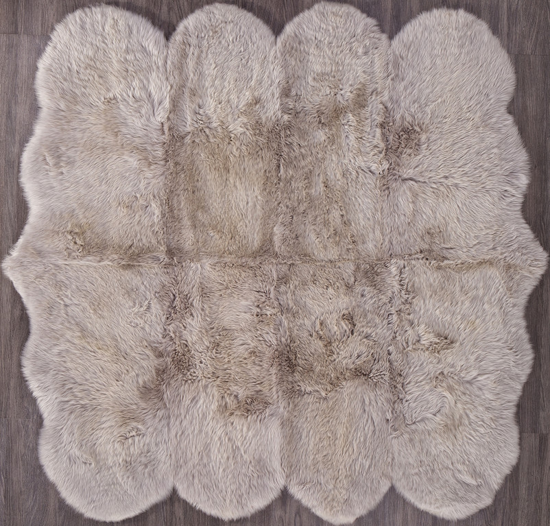 Ковер Sheepskin 195x190 - темно бежевый - Прямоугольник