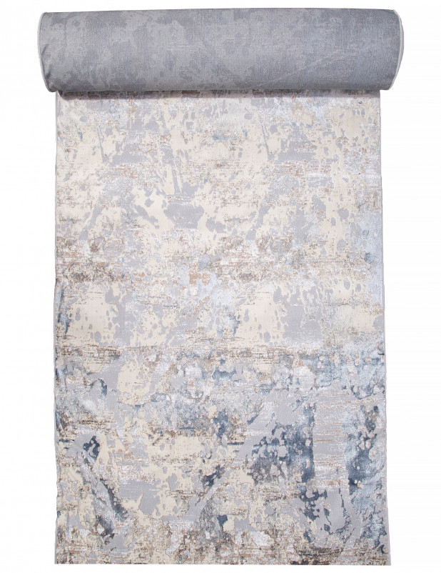 Ковер C060A - D.GREY SHIRINK / BLUE FDY - Дорожка