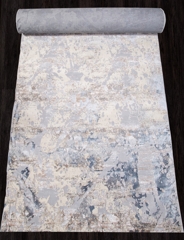 Ковер C060A - D.GREY SHIRINK / BLUE FDY - Дорожка