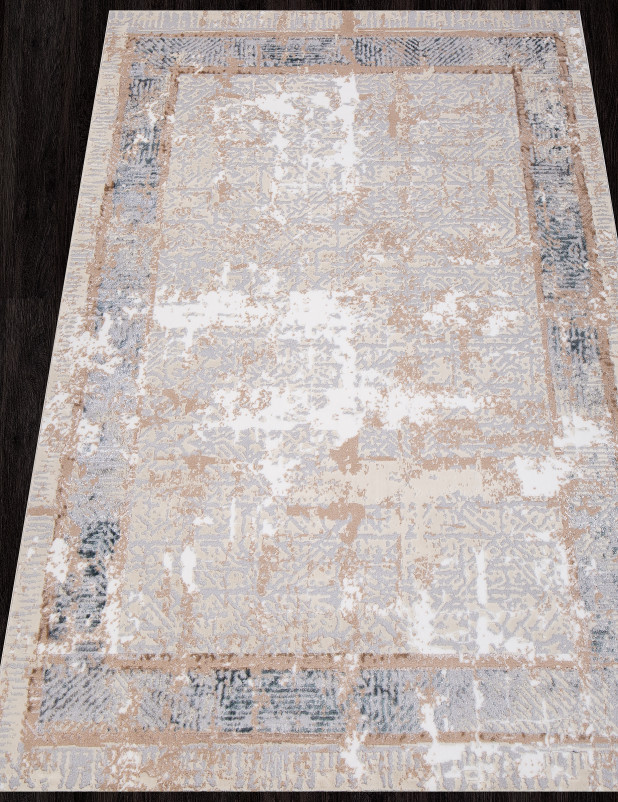 Ковер C068A - D.GREY SHIRINK / BLUE FDY - Прямоугольник