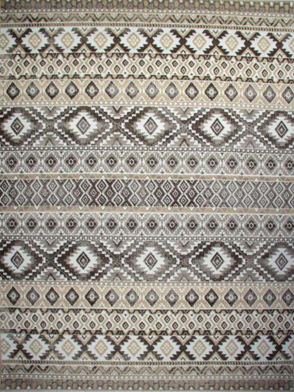 Ковер 06050A - BROWN / TOZ GRI - Прямоугольник