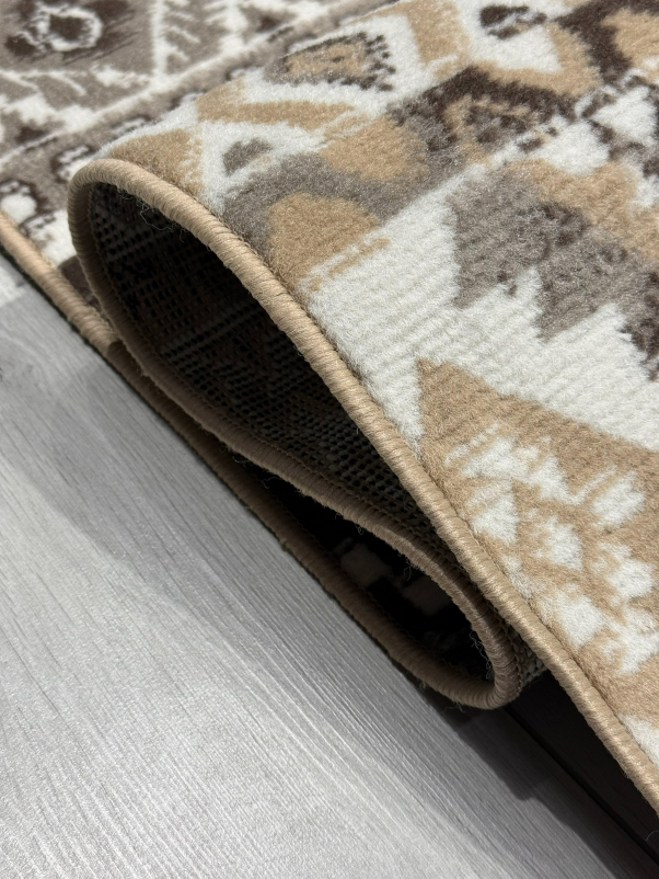 Ковер 06050A - BROWN / TOZ GRI - Прямоугольник