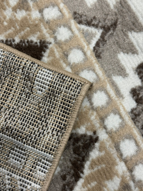 Ковер 06050A - BROWN / TOZ GRI - Прямоугольник