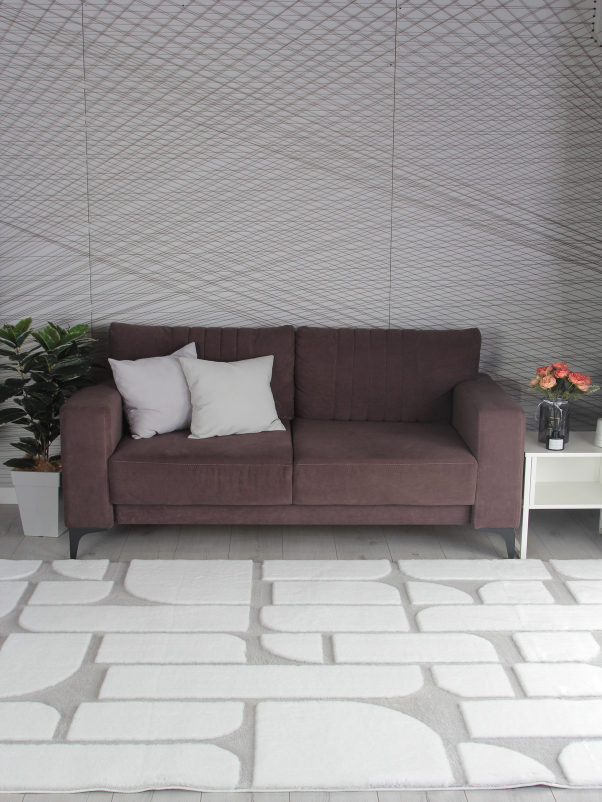 Ковер PX4001 - CREAM / GREY - Прямоугольник