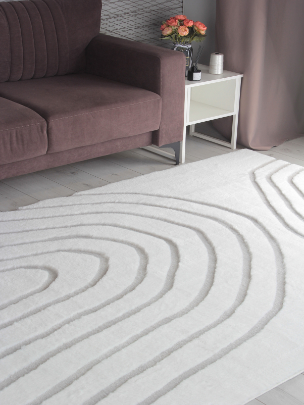 Ковер PX4002 - CREAM / GREY - Прямоугольник