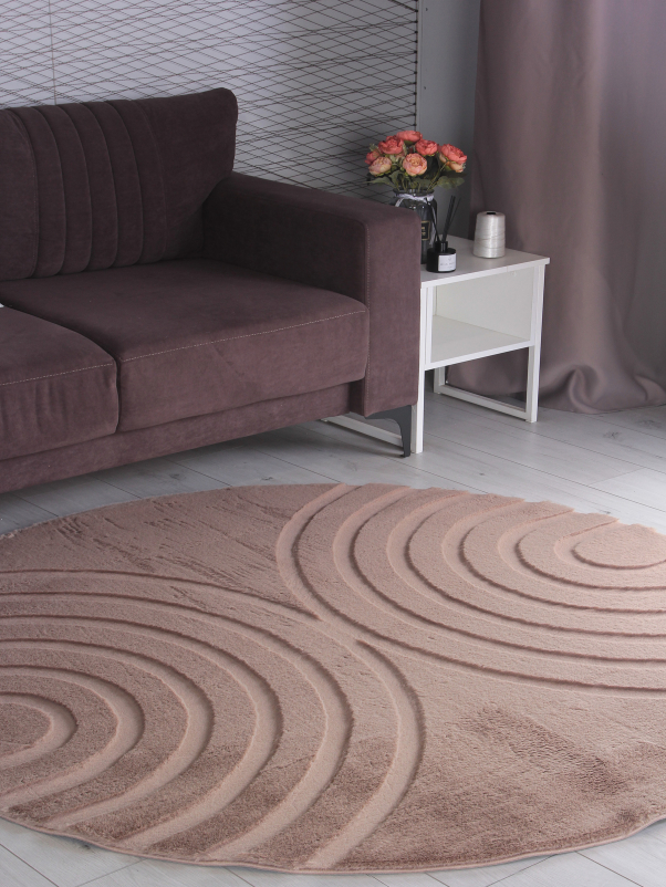 Ковер PX4005 - BROWN / BROWN - Круг