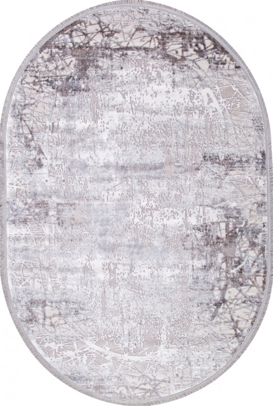 Ковер 18704S - L.GREY / IVORY - Овал