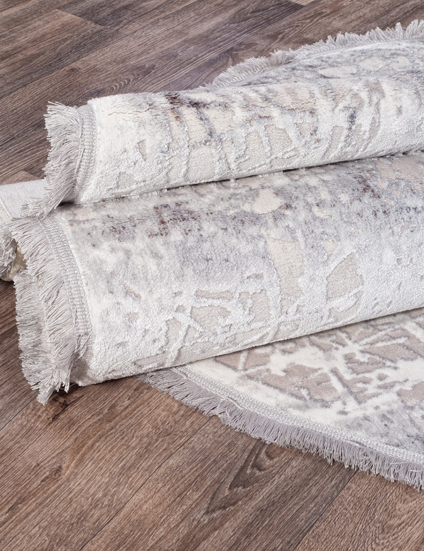 Ковер 18704S - L.GREY / IVORY - Овал