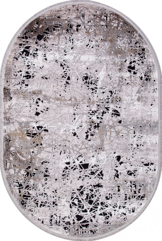 Ковер 18708S - D.BEIGE / GREY - Овал