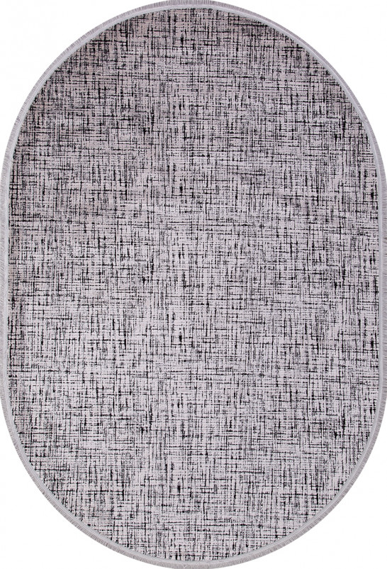Ковер 18714S - D.BEIGE / BLACK - Овал