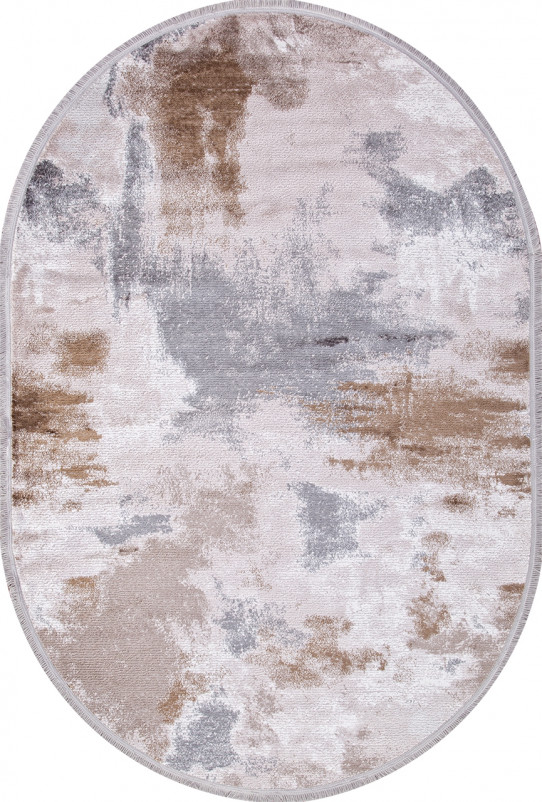 Ковер 18734S - GREY / D.BEIGE - Овал