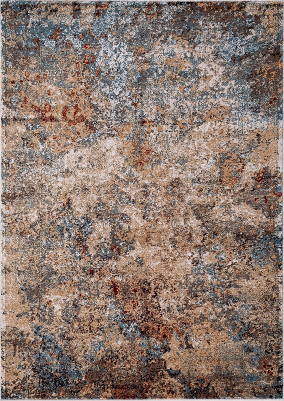 Ковер D863 - CREAM-BLUE - Прямоугольник
