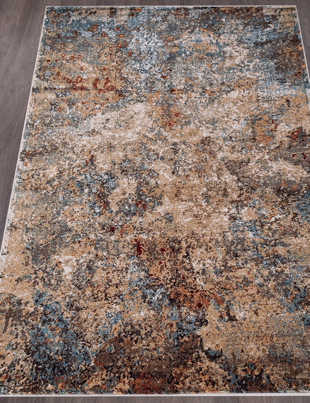 Ковер D863 - CREAM-BLUE - Прямоугольник