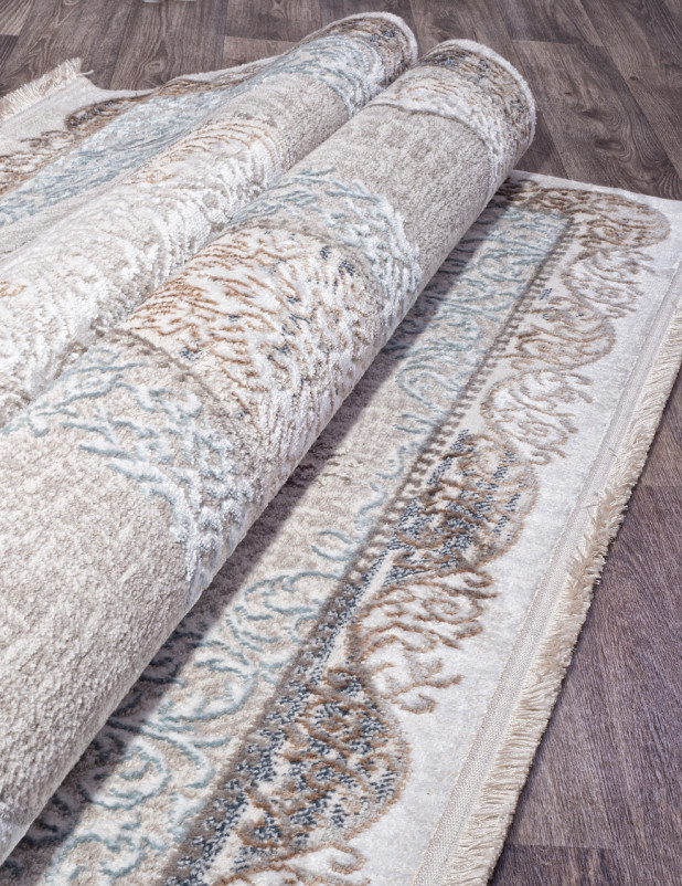 Ковер 7430B - L.BLUE / CREAM - Прямоугольник