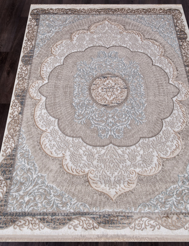 Ковер 7430B - L.BLUE / CREAM - Прямоугольник
