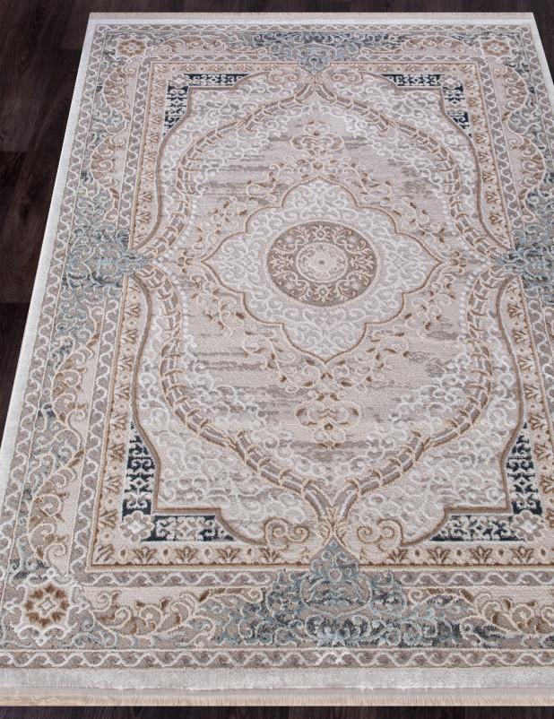 Ковер 7439A - L.BLUE / CREAM - Прямоугольник