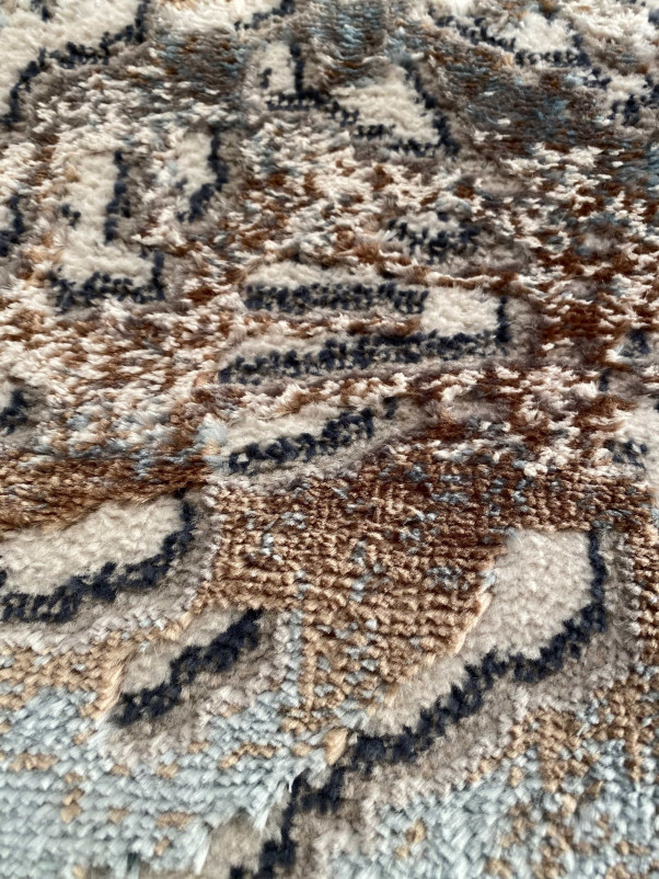 Ковер 7697A - L.BLUE / CREAM - Прямоугольник