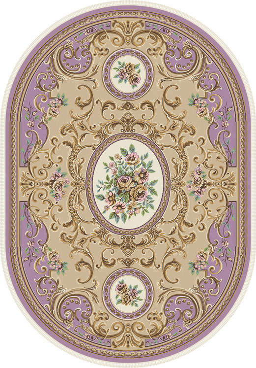 Ковер D702 - PURPLE - Овал