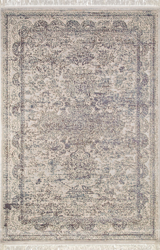 Ковер D775 - CREAM-BLUE - Прямоугольник