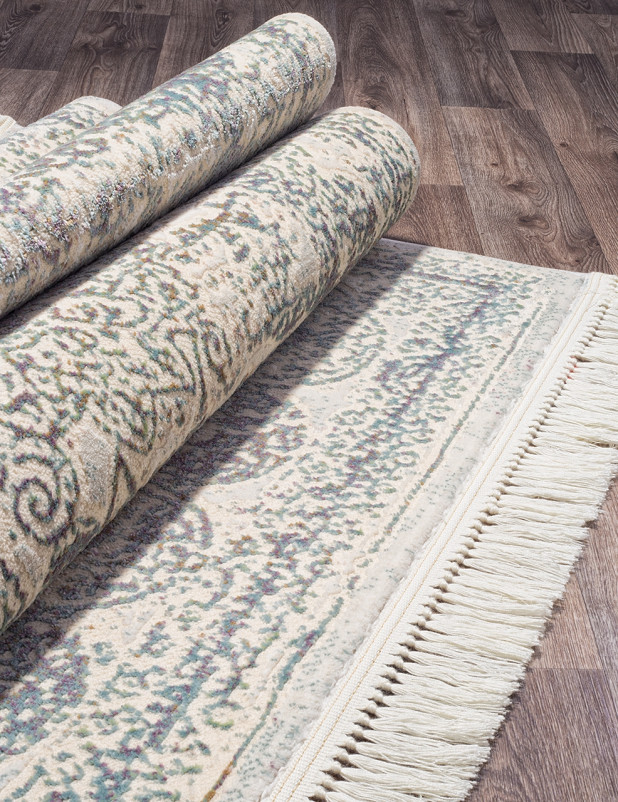 Ковер D775 - CREAM-BLUE - Прямоугольник
