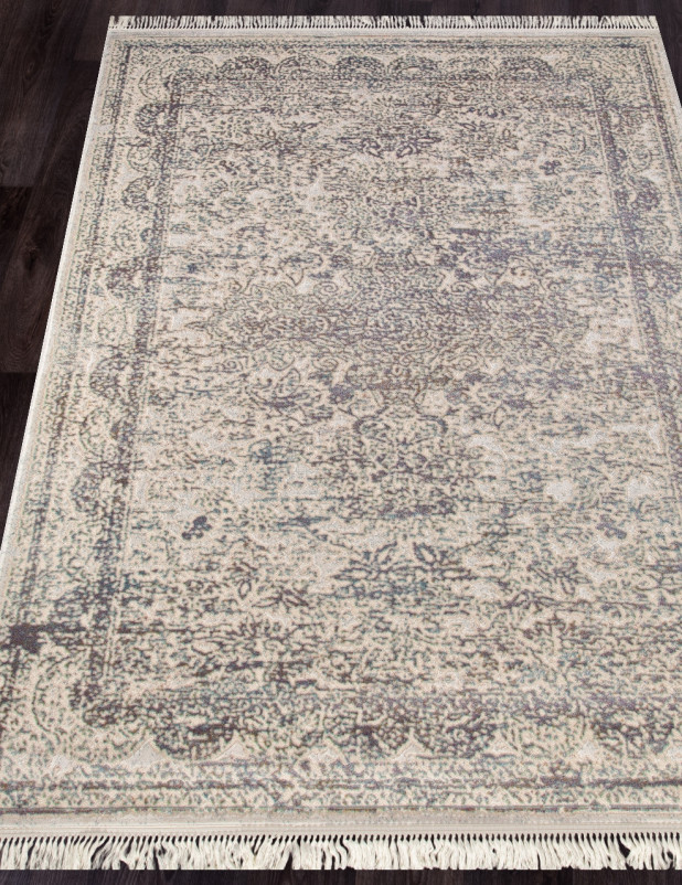 Ковер D775 - CREAM-BLUE - Прямоугольник