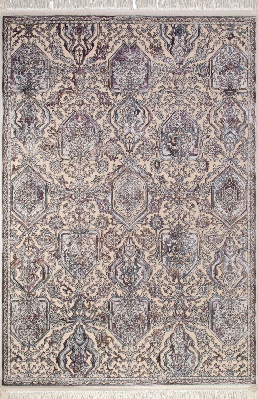 Ковер D782 - CREAM-BLUE - Прямоугольник