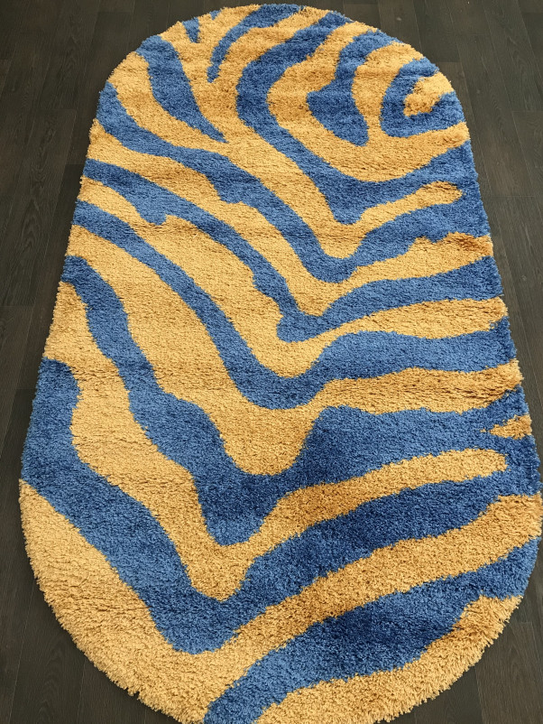 Ковер s604 - YELLOW-BLUE - Овал