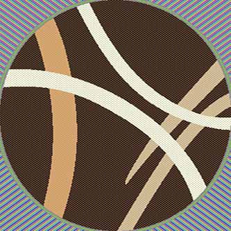 Ковер s606 - BROWN - Круг