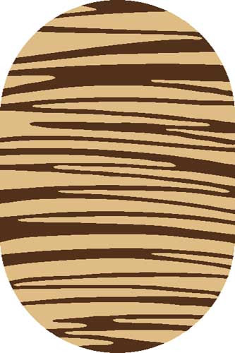 Ковер S666 - BEIGE-BROWN - Овал