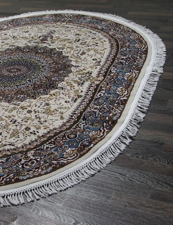 Ковер d205 - CREAM-BLUE - Овал