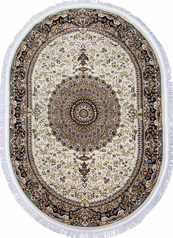 Ковер d205 - CREAM-NAVY - Овал