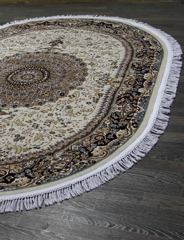 Ковер d205 - CREAM-NAVY - Овал