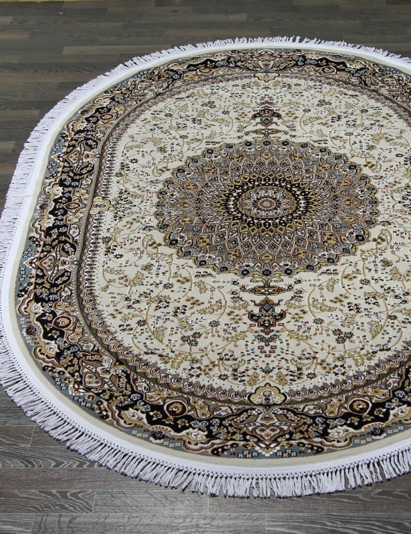 Ковер d205 - CREAM-NAVY - Овал