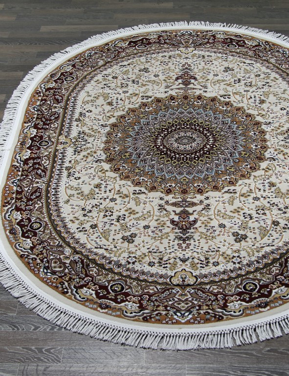 Ковер d205 - CREAM-RED - Овал