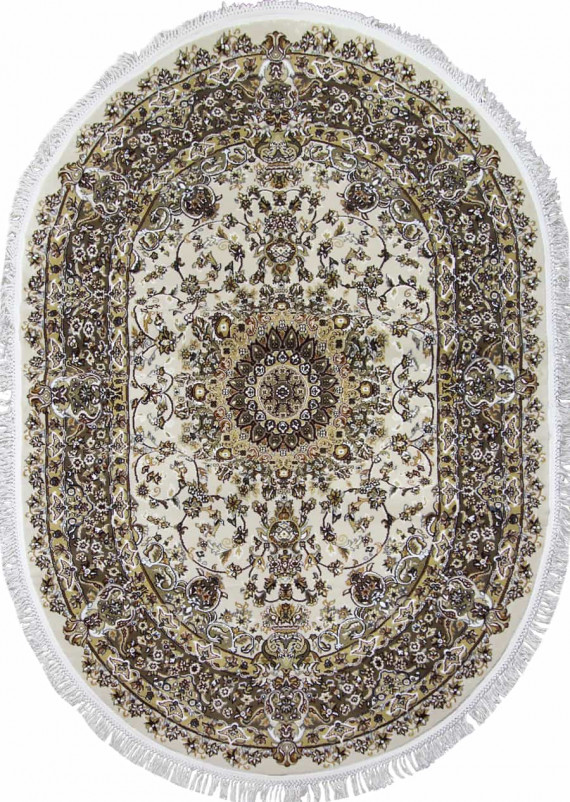 Ковер d206 - CREAM-BROWN - Овал