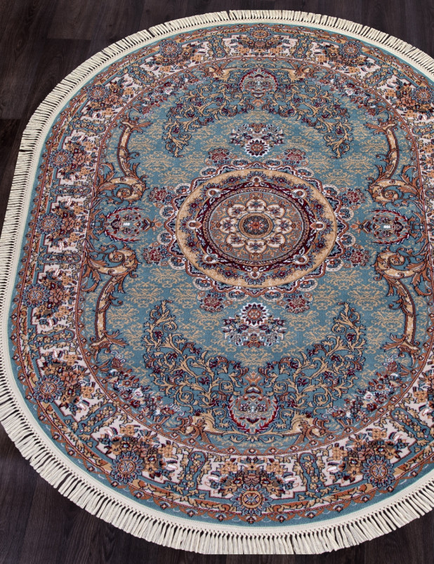 Ковер D728 - BLUE - Овал