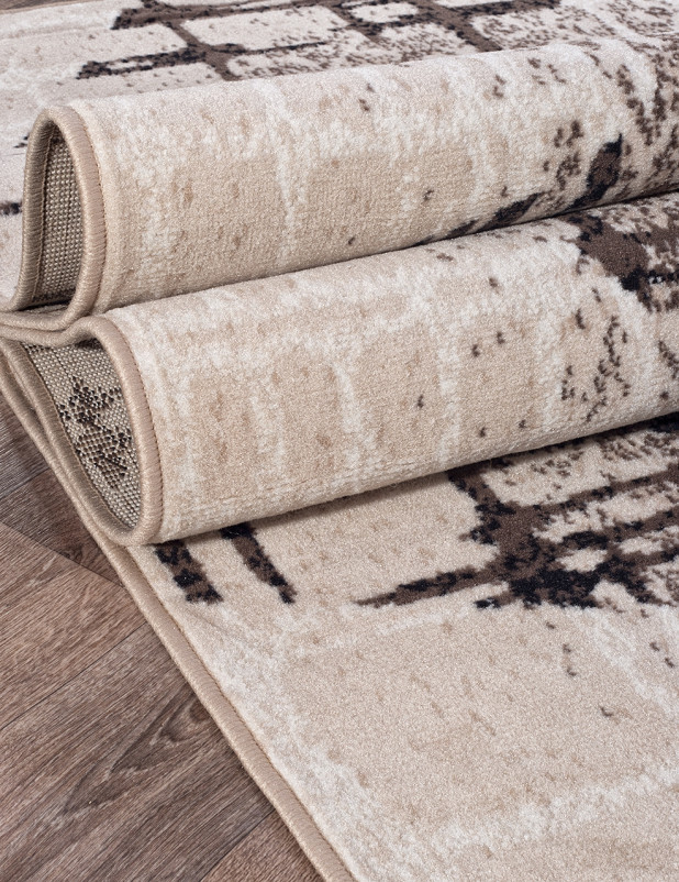 Ковер D708 - BEIGE-BROWN - Прямоугольник