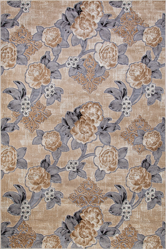 Ковер 3954 - GRAY-BEIGE - Прямоугольник