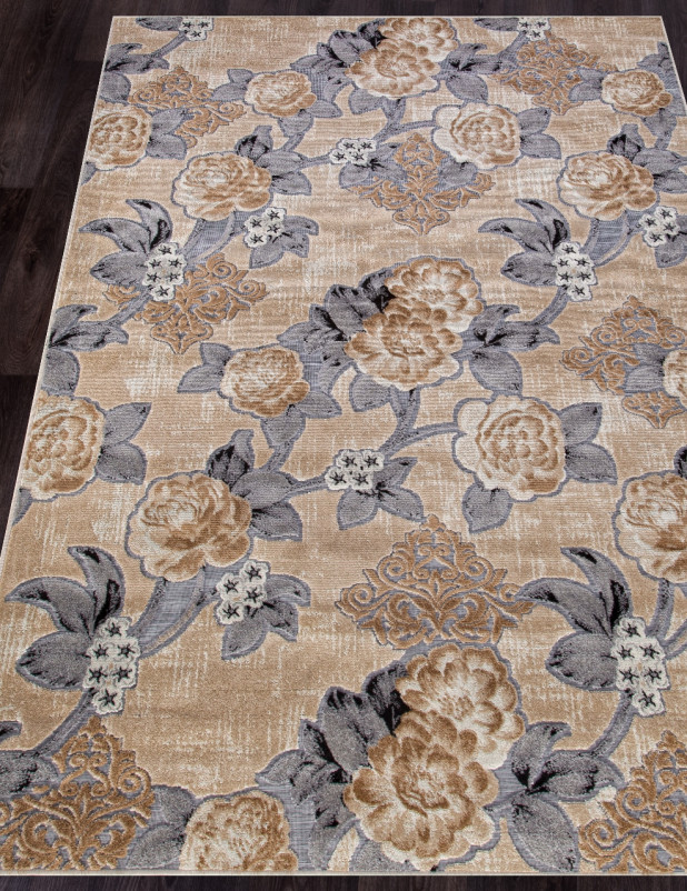 Ковер 3954 - GRAY-BEIGE - Прямоугольник
