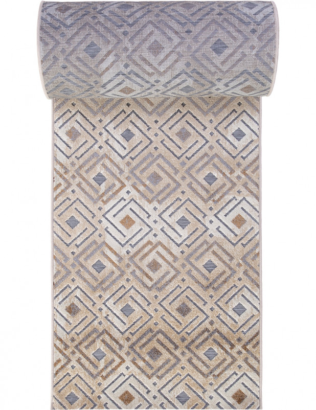 Ковер 6266 - GRAY-BEIGE - Дорожка