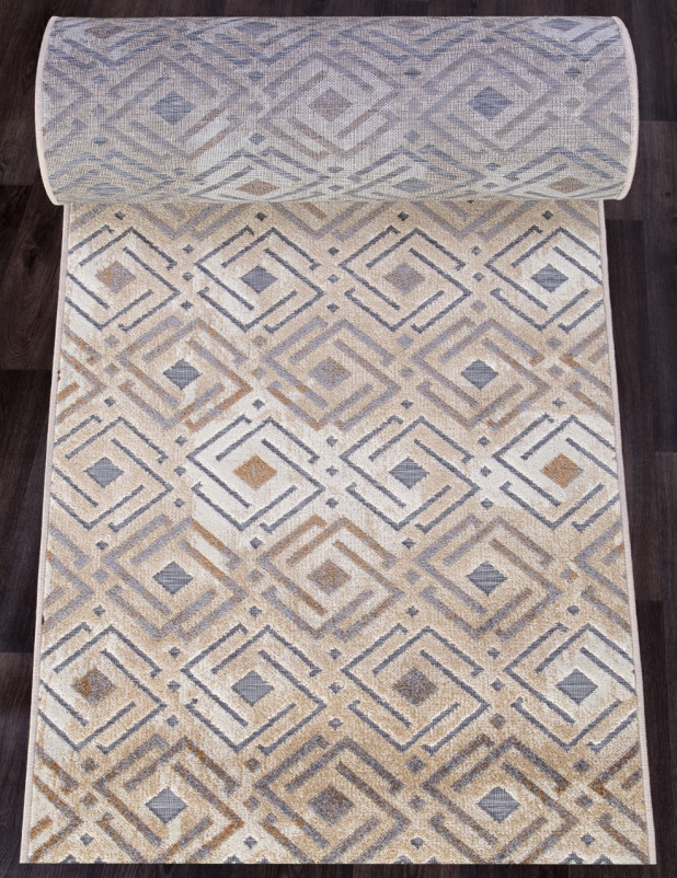 Ковер 6266 - GRAY-BEIGE - Дорожка