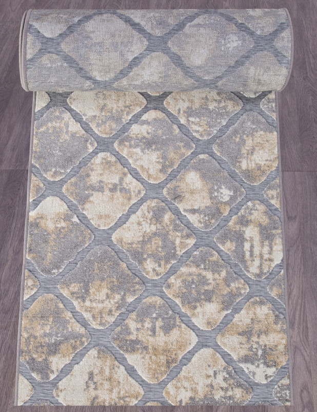 Ковер 6274 - GRAY-BEIGE - Дорожка
