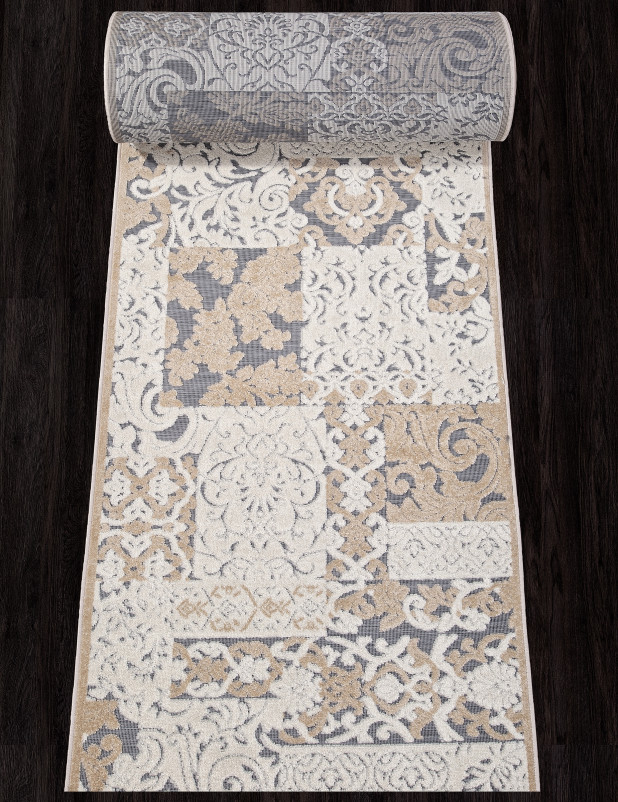 Ковер D932 - BROWN-BEIGE - Дорожка