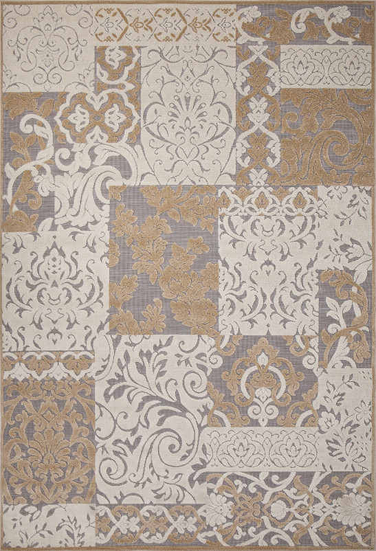 Ковер D932 - BROWN-BEIGE - Прямоугольник
