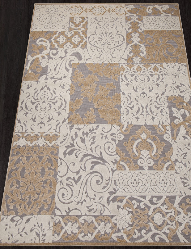 Ковер D932 - BROWN-BEIGE - Прямоугольник