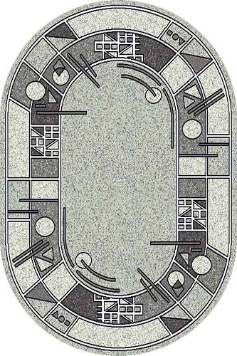 Ковер ALBINA 3 - LIGHT GRAY - Овал