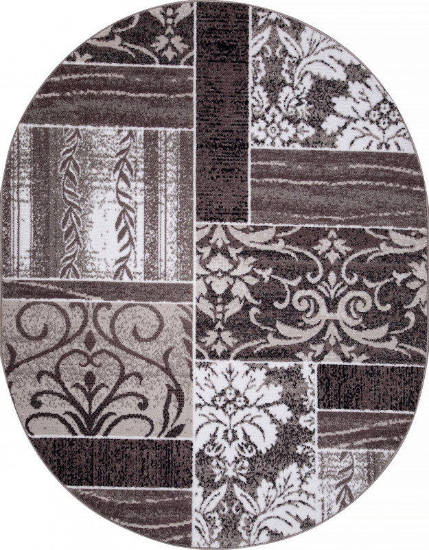 Ковер D220 - GRAY-PURPLE - Прямоугольник